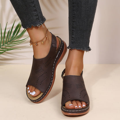 Klassische Orthopädische Sandalen mit zeitlosem Stil