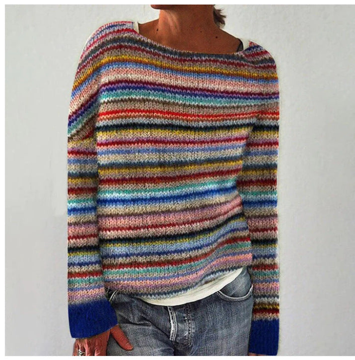 Strickpullover mit Vintage-Muster