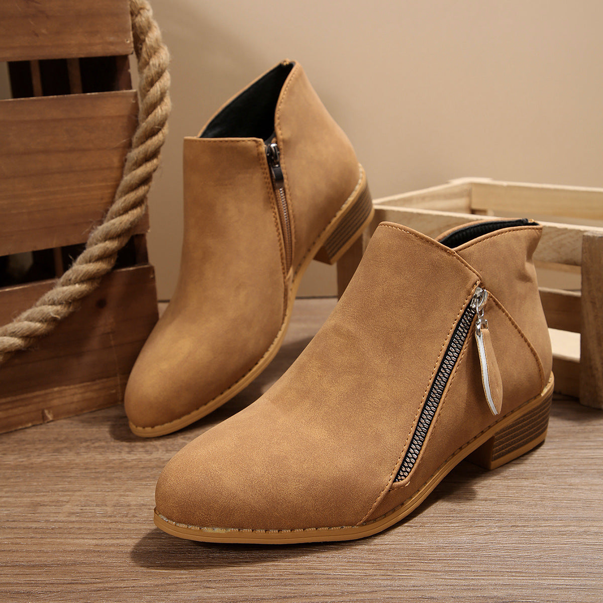 Vintage inspirierte Orthopädische Stiefel