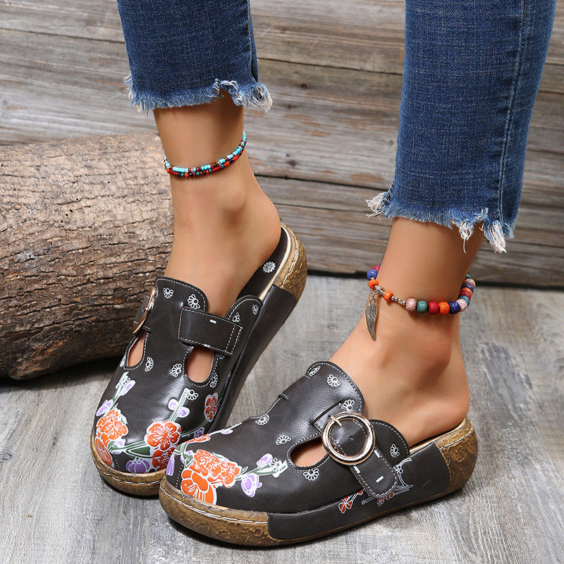 Vintage inspirierte Orthopädische Sandalen