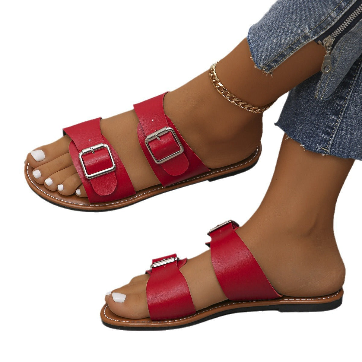 Klassische Orthopädische Sandalen mit zeitlosem Stil