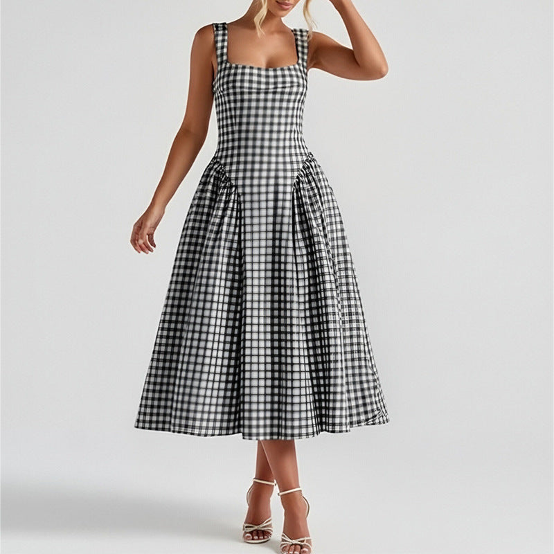 MW | Langes Cami Kleid mit Ethno-Print