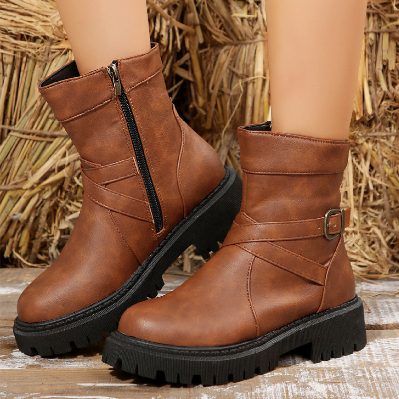 Anmutige Orthopädische Stiefel für modernen Look