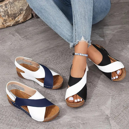Vintage inspirierte Orthopädische Sandalen
