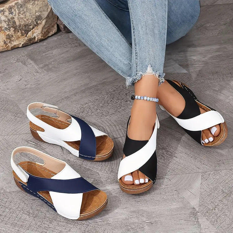 Vintage inspirierte Orthopädische Sandalen