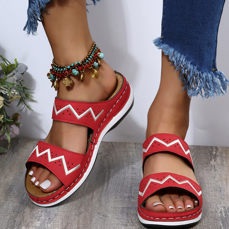 Vintage inspirierte Orthopädische Sandalen