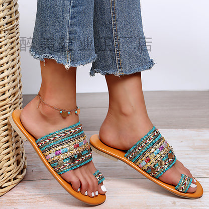 Vintage inspirierte Orthopädische Sandalen