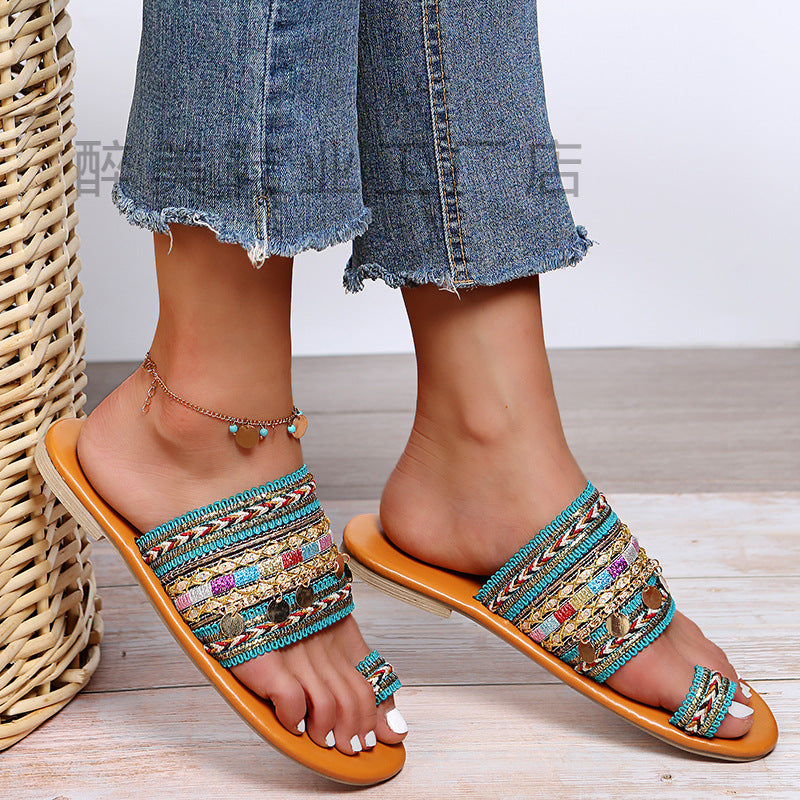 Vintage inspirierte Orthopädische Sandalen
