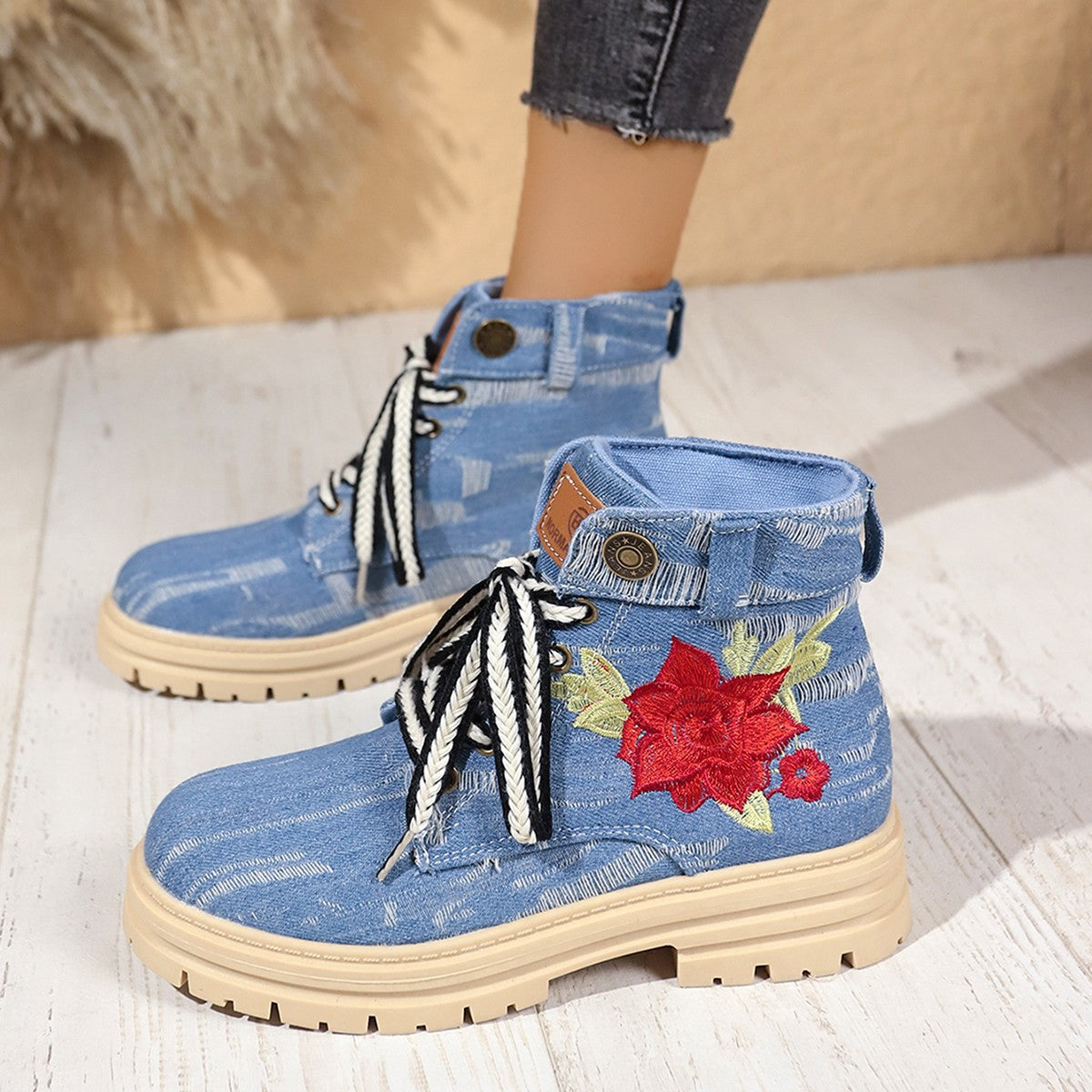 Vintage inspirierte Orthopädische Stiefel