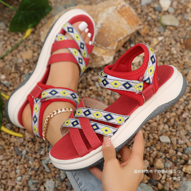Vintage inspirierte Orthopädische Sandalen
