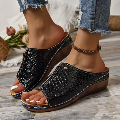 Klassische Orthopädische Sandalen mit zeitlosem Stil