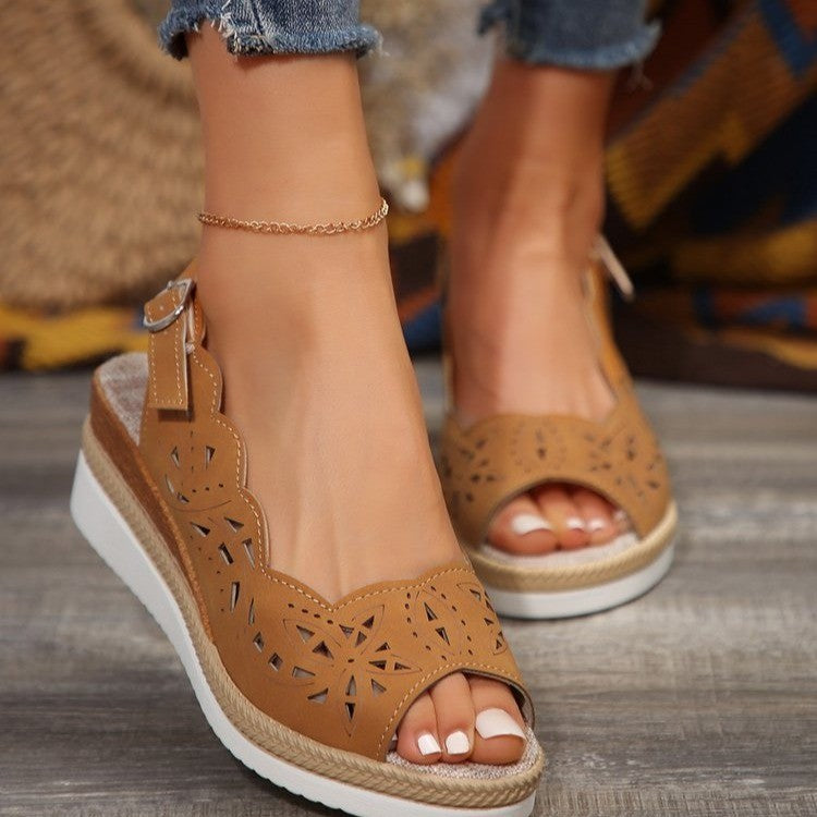Vintage inspirierte Orthopädische Sandalen