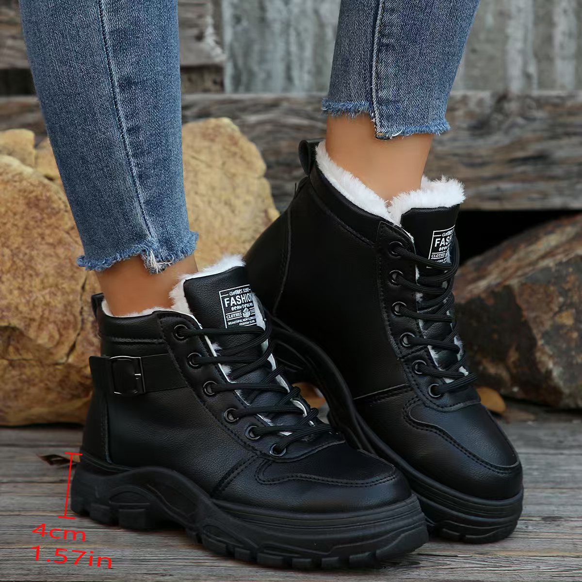 Klassische Orthopädische Stiefel mit zeitlosem Stil