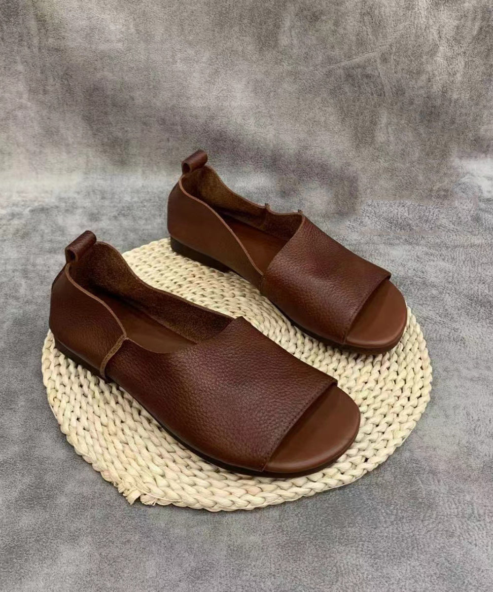 MW | Minimalistische, zehenoffene Slip-on-Flats