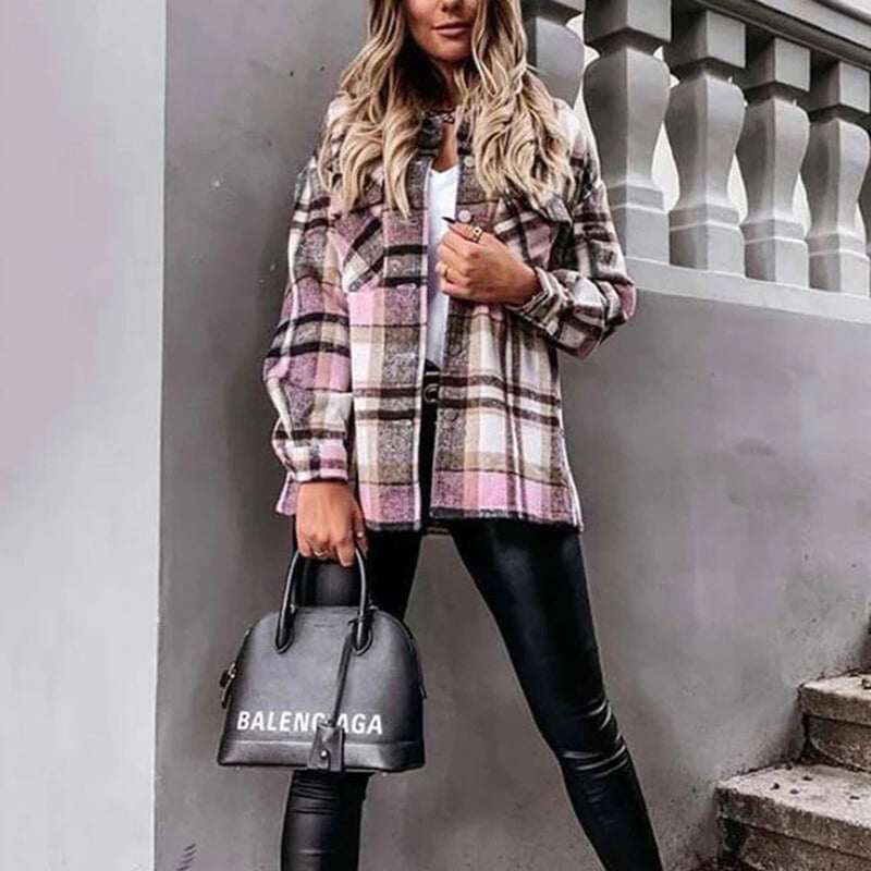 MW | Karierter Herbstmantel