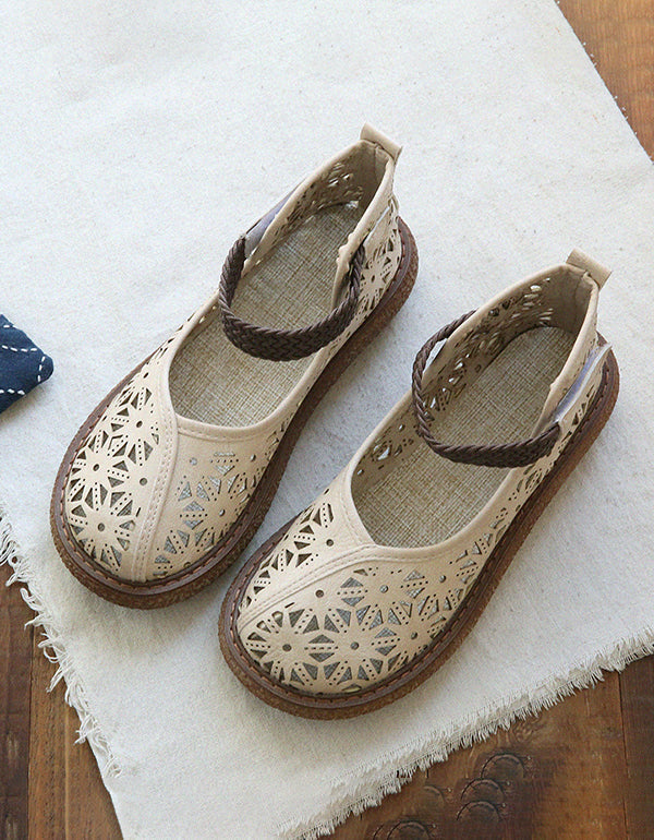 MW | Floraler Ausschnitt Slipper Schuhe