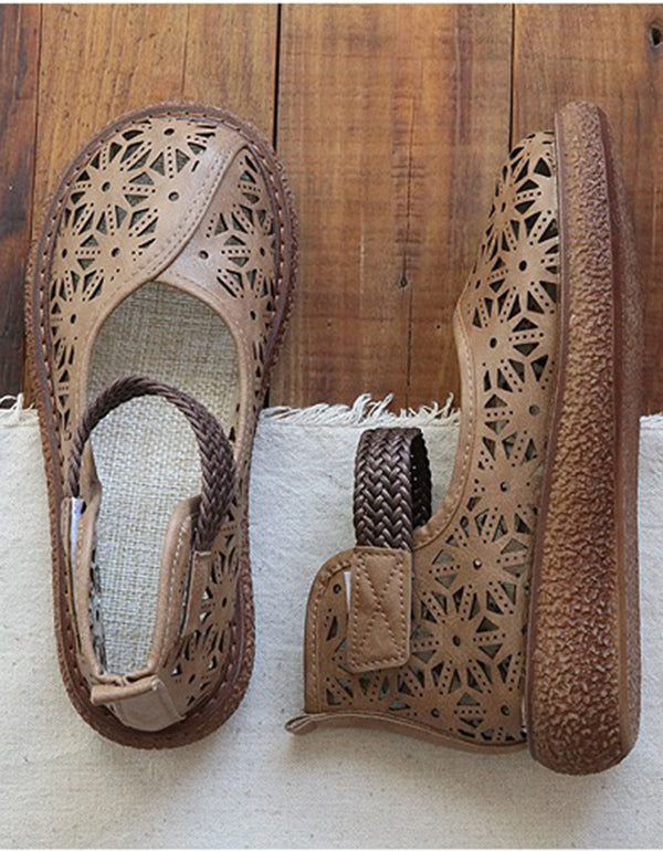 MW | Floraler Ausschnitt Slipper Schuhe