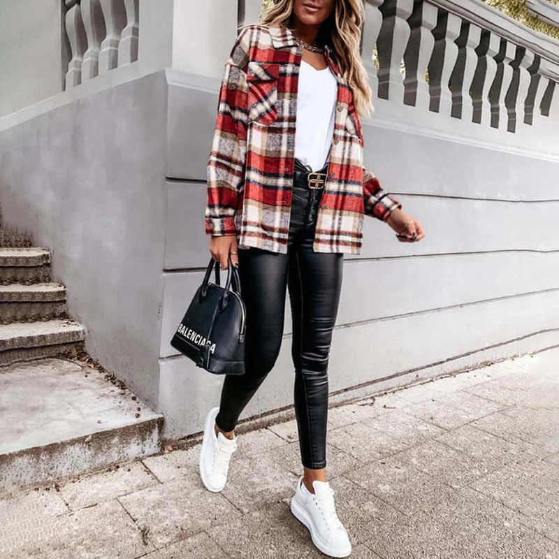 MW | Karierter Herbstmantel