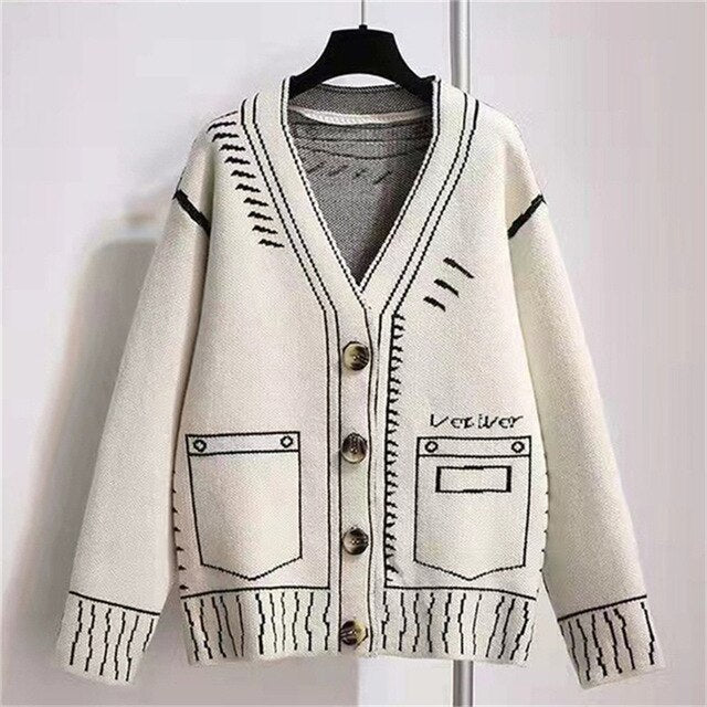 MW | Aussagekräftige und isolierte Strickjacke