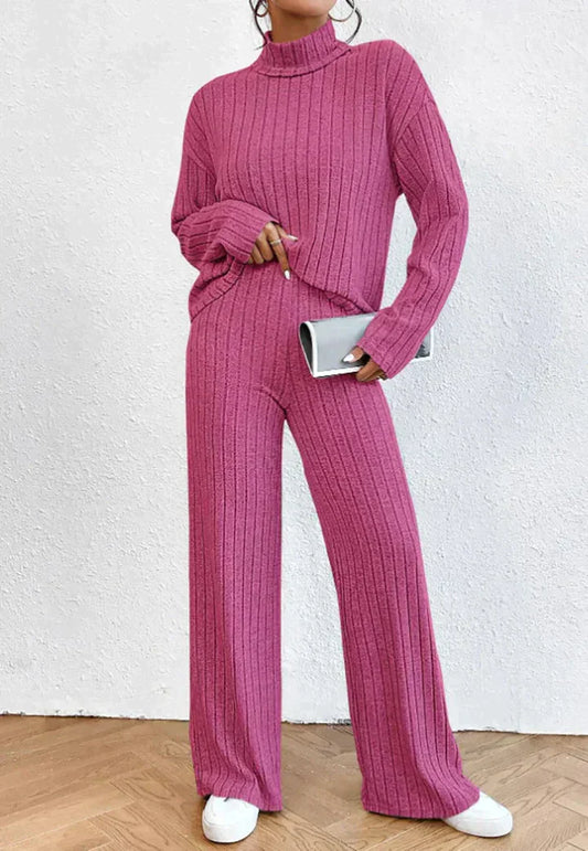 MW | Gestrickte Hose und Rollkragenpullover