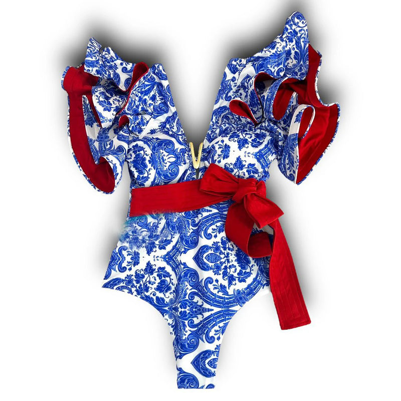 Inspired Bathing Suit With a Contemporary Edge