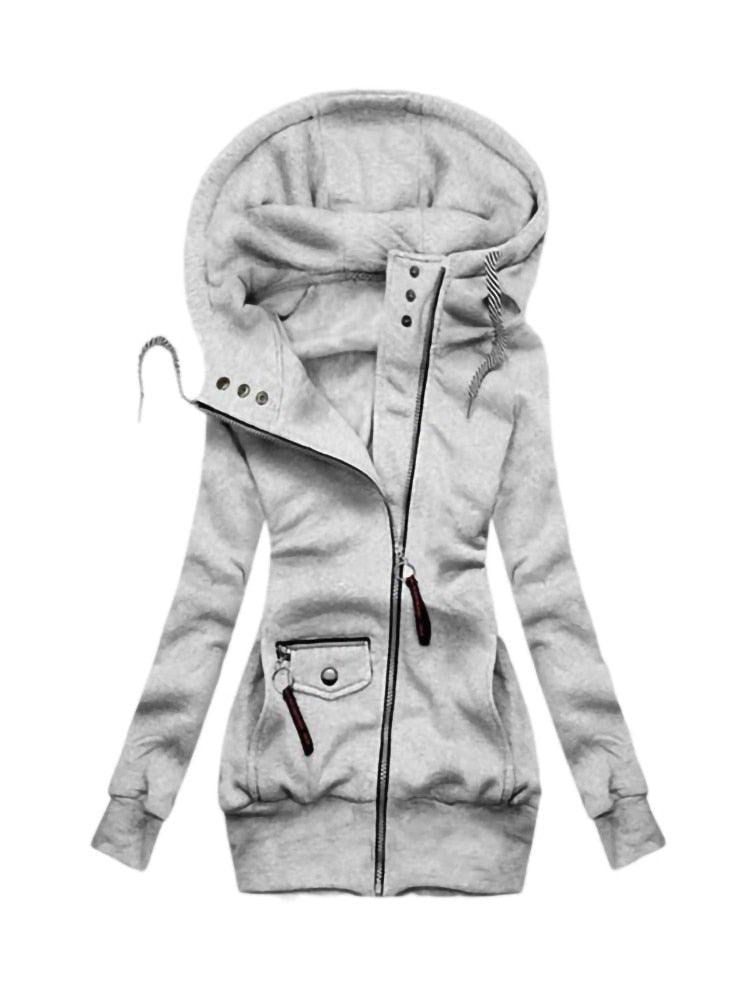 MW | Langarm-Jacke mit Kordelzug Reißverschluss Oberbekleidung