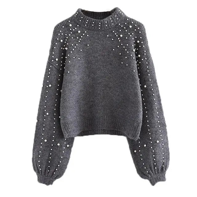 MW | Strickpullover mit O-Ausschnitt