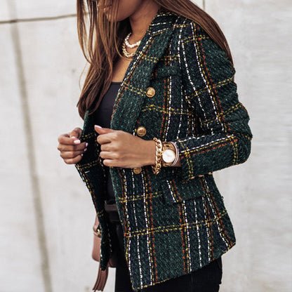 MW | Chic Karierter Blazer für Frauen