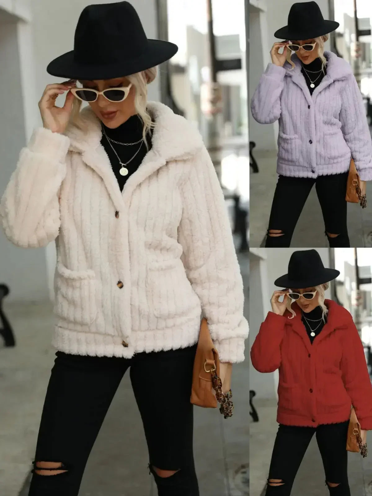 Anmutig gestaltete Jacke