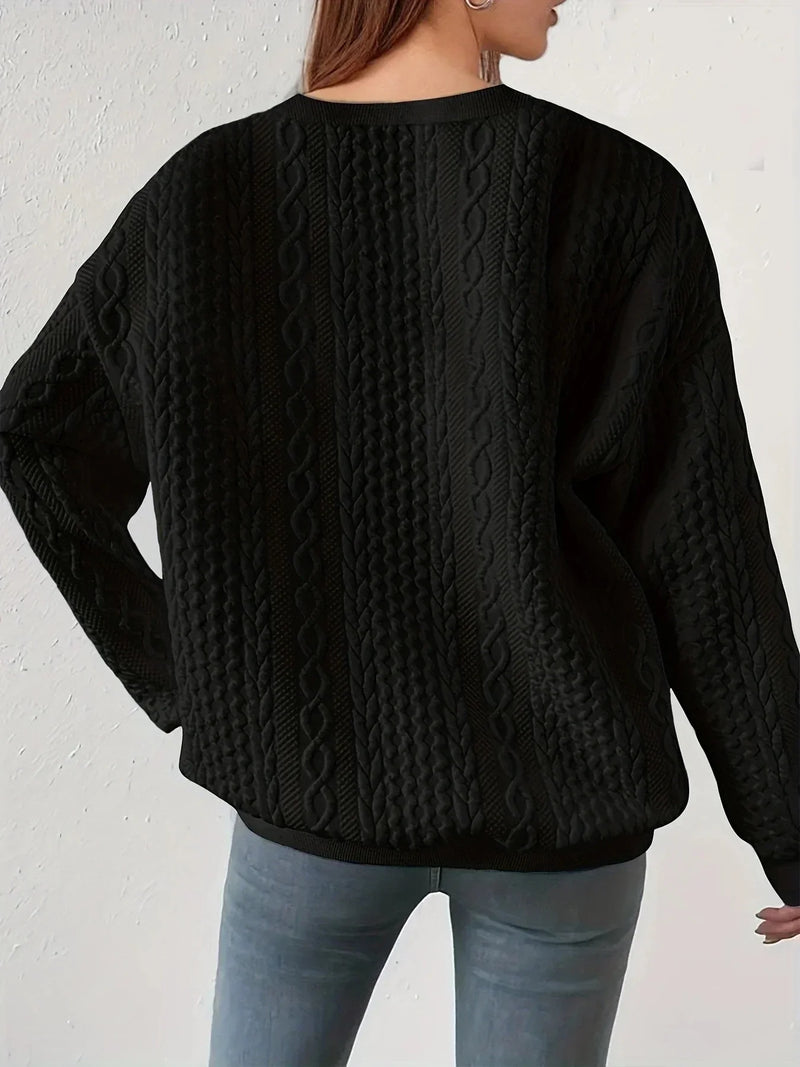 MW | Rundhalsausschnitt Sweatshirt mit langen Ärmeln