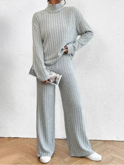 MW | Gestrickte Hose und Rollkragenpullover