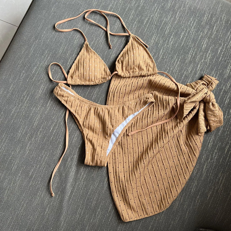 Poliert und verspielt Bikini