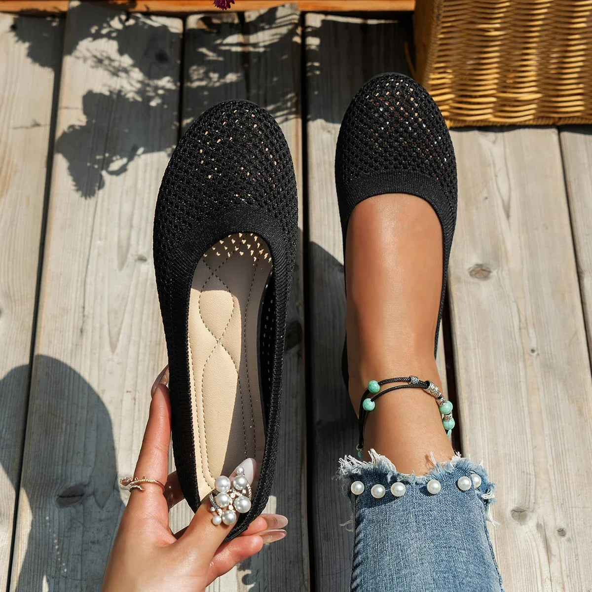 Maßgeschneiderte und bequeme orthopädische Ballerinas