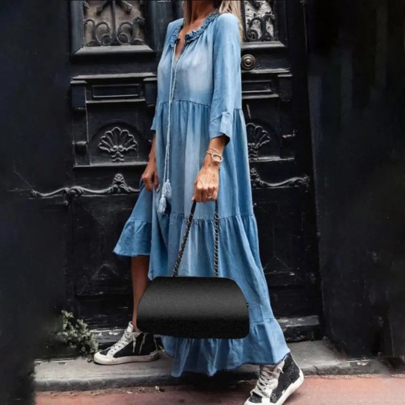 MW | Denim Maxikleid