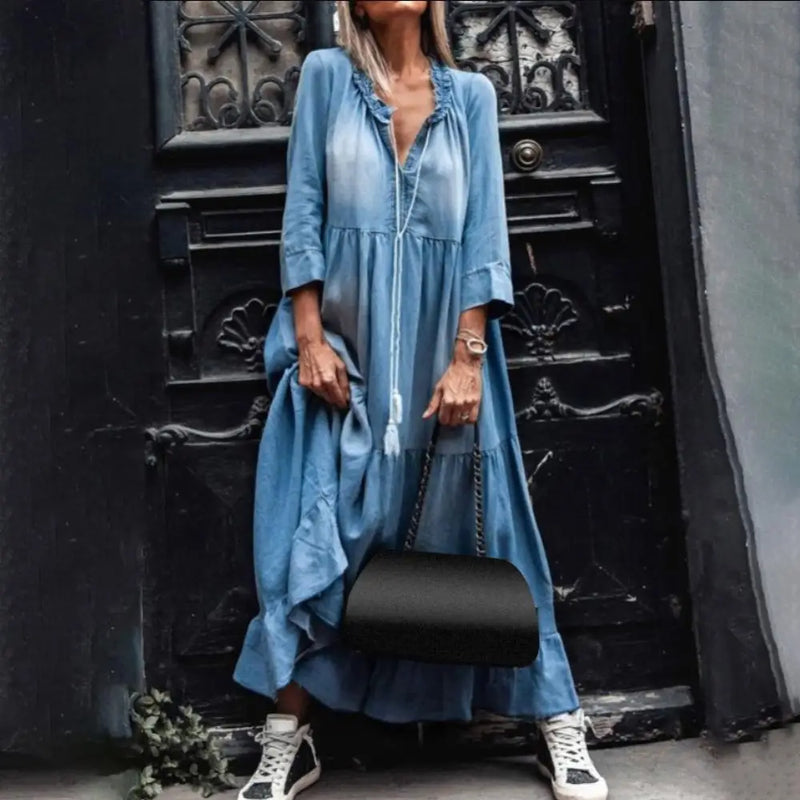 MW | Denim Maxikleid