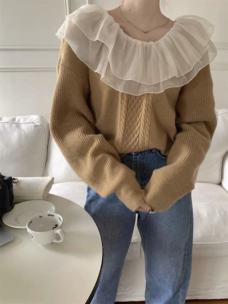 MW | Pullover mit Rüschen
