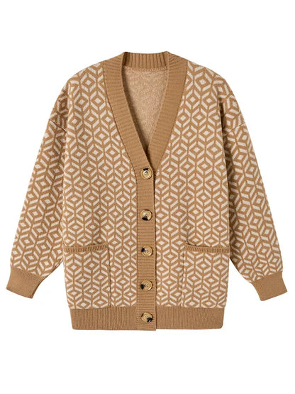 MW | Eleganter Strick-Cardigan mit Knopfleiste