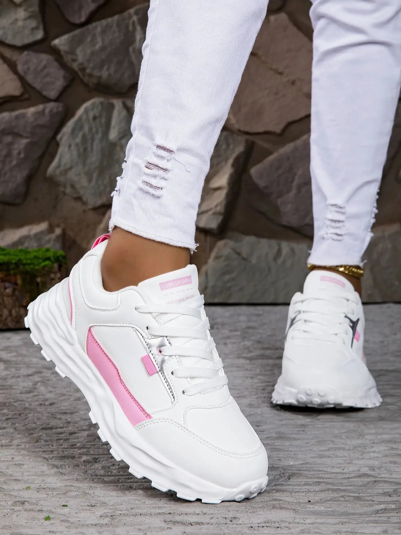 Lässige und stützende orthopädische Turnschuhe