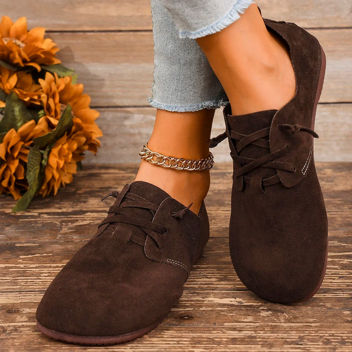 Stützende und trendige orthopädische Ballerinas