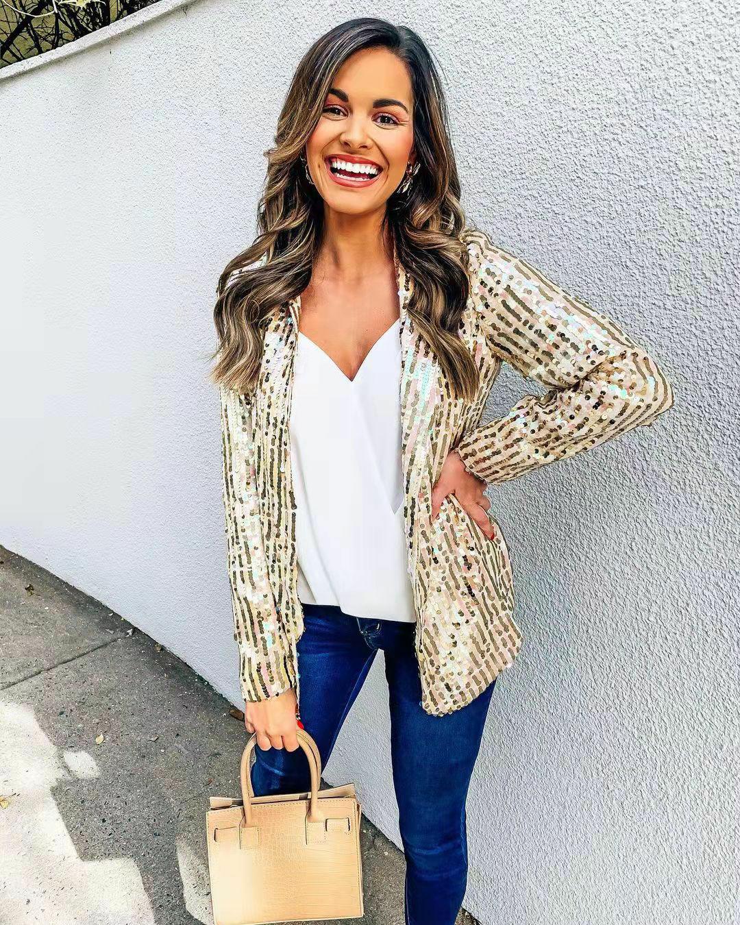 MW | Blazer mit Glitzer