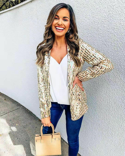 MW | Blazer mit Glitzer