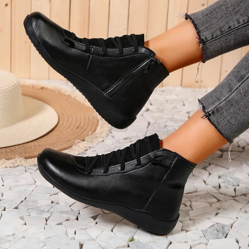 Lässige und stützende orthopädische Stiefel