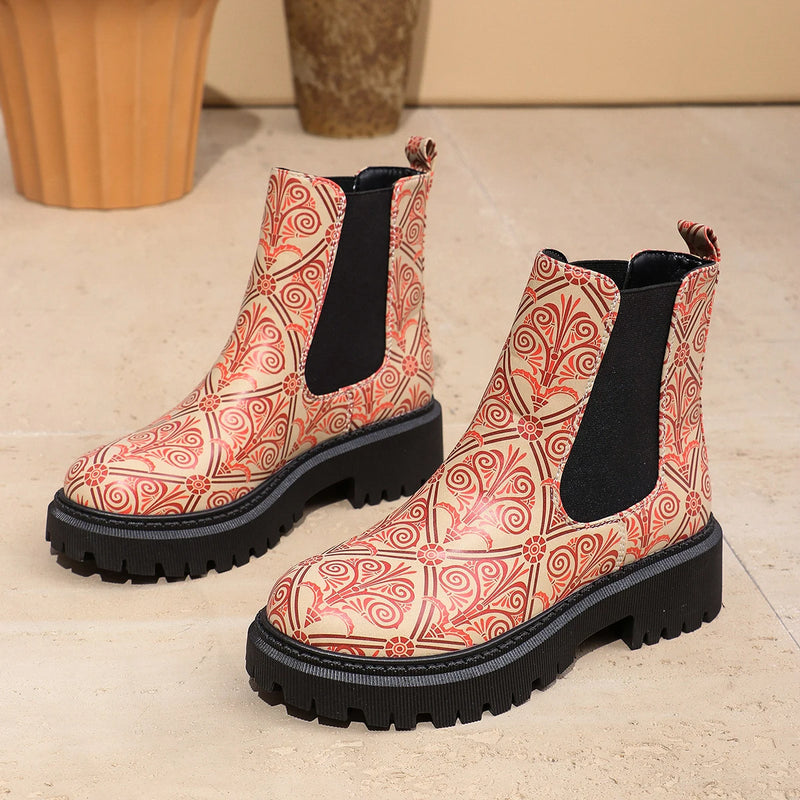 Lässige und stützende orthopädische Stiefel