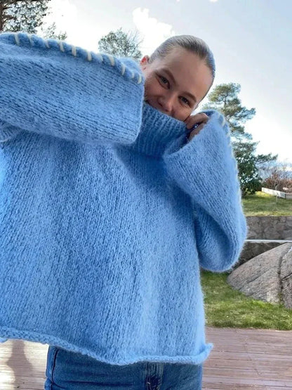 MW | Gestrickter Pullover in Übergröße