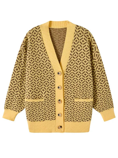 MW | Eleganter Strick-Cardigan mit Knopfleiste