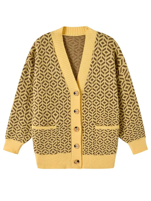 MW | Eleganter Strick-Cardigan mit Knopfleiste