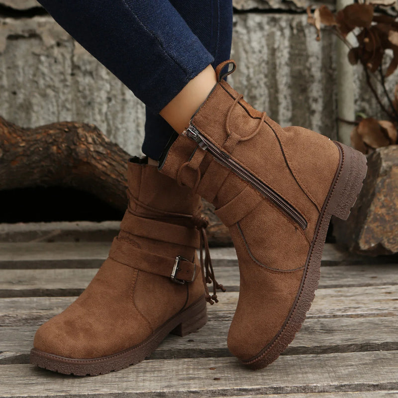 Lässige und stützende orthopädische Stiefel