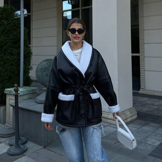 MW | Winter Lederjacke mit Fell