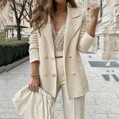 MW | Eleganter doppelreihiger Blazer für Frauen