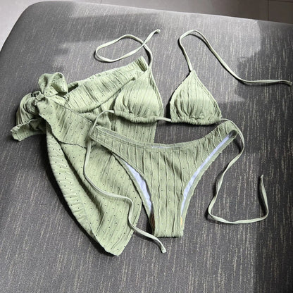 Poliert und verspielt Bikini
